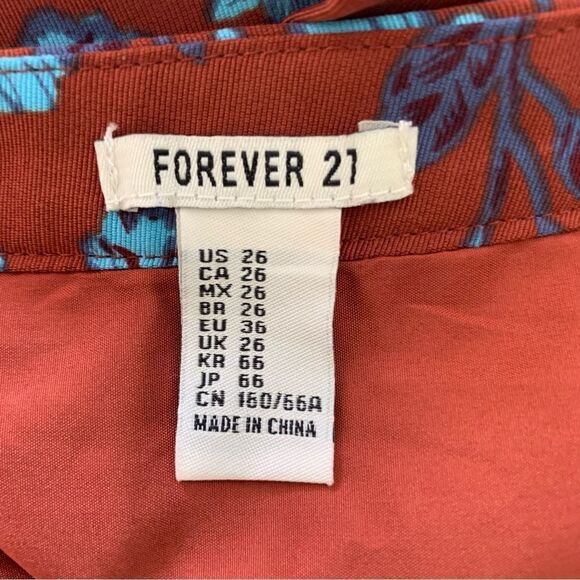 Forever 21 Plum & Blue Floral Crinoline Mini Skirt - Picture 4 of 5